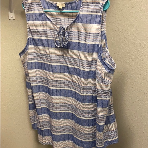 Talbots sleeveless blouse 3x - Picture 4 of 9
